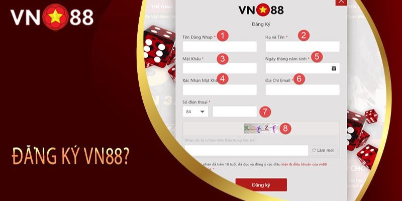 Hướng dẫn đăng ký VN88 2 Thực hiện theo hướng dẫn đăng ký VN88 chi tiết nhất